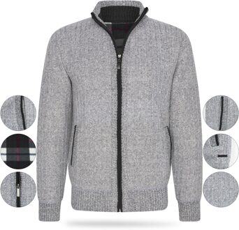 Cappuccino Italia fleece vest voor heren Maat S - Grey Marl