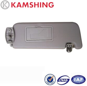 Capqx Voor Lifan 520 520i Auto-interieur Zonneklep Zon Schild Sunshade Visor Antidazzle Sheild Zonnescherm Met Glas Spiegel Beige rechtsaf