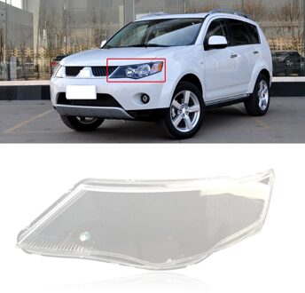 Capqx Voor Mitsubishi Outlander 2007 Koplamp Lampcover Koplamp Lampshadewaterproof Heldere Lampenkap Shell Cover links kant LH