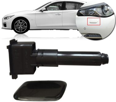 Capqx Voorbumper Koplamp Sproeierkop Washer Jet Nozzle Pomp & Cover Voor Infiniti Q50L G25 G37 EX25 FX35 QX70 QX70FX50 Cover2
