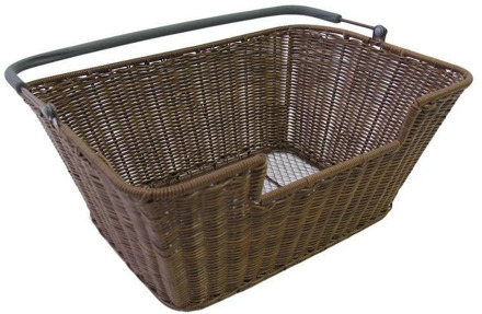 Capri Rattan fietsmand achterop bruin