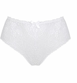 Capri shorty wit met verfijnd kant - luxe lingerie