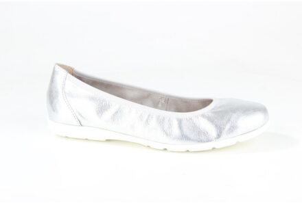 Caprice 9-22150-42-920 dames ballerina's - maat 39 Zilver