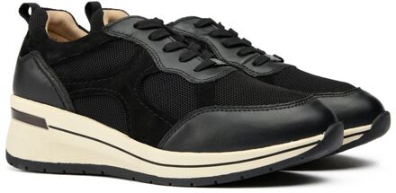 Caprice Comfort Wedge Sneakers - maat Zwart