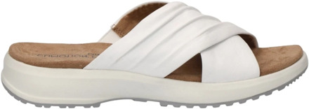 Caprice white casual open slippers Caprice , White , Dames - 38 Eu,36 EU