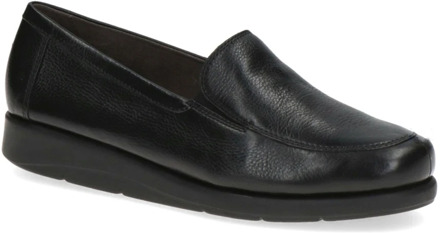 Caprice Zwarte Gesloten Loafers voor Dames Caprice , Black , Dames - 36 Eu,37 EU