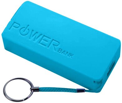 Caprpie 5600Mah 2X 18650 Usb Power Bank Acculader Case Lightweightdiy Power Bank Case Box Voor Iphone sumsang Blauw