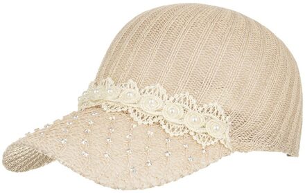 Caps Gorras Mode Vrouwen Kant Steentjes Kant Effen Strand Verstelbare Baseball Cap Hip Hop Hoed Zonnehoed Gorras De Béisbol