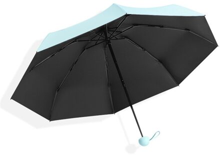 Capsule Paraplu, Zonnebrandcrème Vinyl Anti-Uv Compact Zakformaat Vouwen Lichtgewicht Sneldrogende Tool Prachtige Paraplu