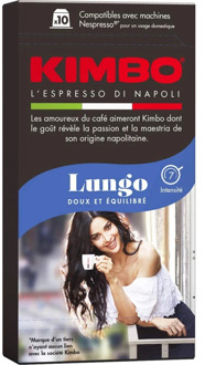 Capsules de Café Kimbo - Compatible Nespresso-Long (10x10 capsules)