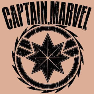 Captain Marvel Logo Women's Cropped Sweatshirt - Dusty Pink - S - Dusty pink