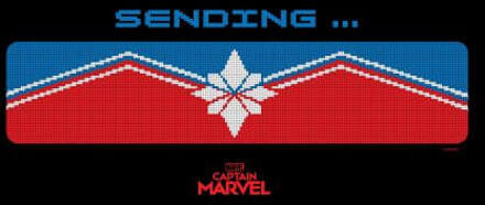 Captain Marvel Sending dames t-shirt - Zwart - L