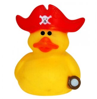 Captain Red badeendje 5 cm rood