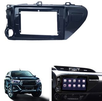 Car Audio Radio 10.1 Inch 2 Din Fascia Frame Adapter Voor Toyota Hilux (Lhd) cd/Dvd-speler Stereo Panel Dash Trim