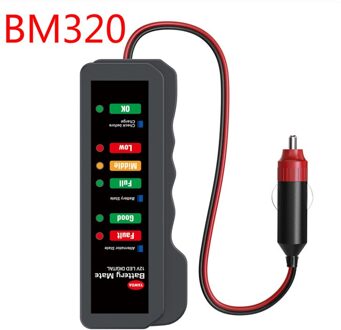 Car Auto Batterij Tester Mini 12V Auto Batterij Tester Auto Diagnostic Tool Digitale Dynamo Tester 6 Led Verlichting Display BM320