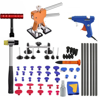 Car Body Paintless Repair Removal Tools Auto Body Dent Repair Tool Dent Lifter Puller with Glue Tabs Glue Gun Tools Glue Sticks
