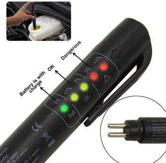 Car Brake Fluid Tester Car Diagnostic Accurate 5 LED Oil Quality Check Pen Universal Brake Fluid Tester Auto Automotive Testing