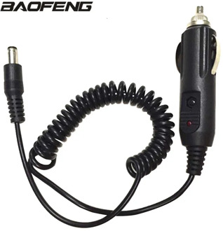 Car Charger Cable For Baofeng Walkie Talkie UV-5R UV-5RE 5RA Base Portable Radio Cigarette Lighter Slot 12V DC Power Charge Cord