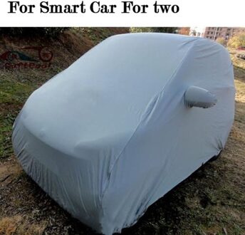 Car Cover Water-Proof Dust-Proof Sun Resistant Protection For Mercedes-Benz Smart For Two & For Four Silver