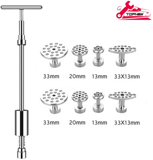 Car Dent Lifter Repair Tool - Paintless Auto Body T-Bar Slide Hammer - Puller for Hail and Door Ding Removal