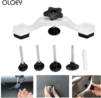 Car Dent Repair Body Damage Fix Tool Pulling Bridge Puller Dent Removal Glue Tabs Hand Repair Tools Kit Paintless Universal