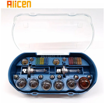 Car Emergency kit halogen bulb H4 H7 H1 12V 60/55W P43T 1157 P21S25 ATC FUSE T10 W5W BAY15D R5W Multi-model lamp combination set