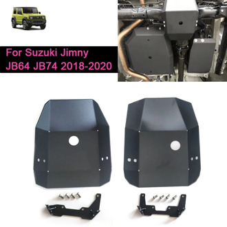 Car Front Rear Bridge Protection Plate For Suzuki Jimny JB64 JB64W JB74 JB74W 2018-2020 Auto Front Rear Bridge Skid Plate