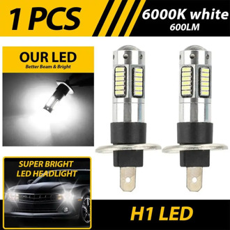 Car H1 LED Projector Fog Light Bulbs Kit High Beam DRL Super Bright 6000K White For Headlight/fog Light/Turn Light/Reverse Light