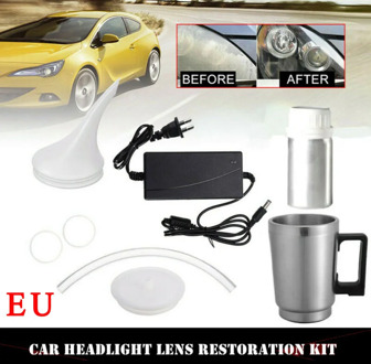 Car Headlight Lens Repair Tool Restoration Heating Atomization Cup Restore Kit