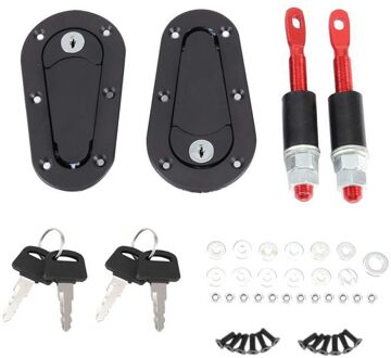 Car Hood Lock Veiligheidsslot Pin Kit Voor Auto Universele Kap Lock Key Pin Kit 2PSC met key