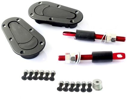 Car Hood Lock Veiligheidsslot Pin Kit Voor Auto Universele Kap Lock Key Pin Kit 2PSC zonder key