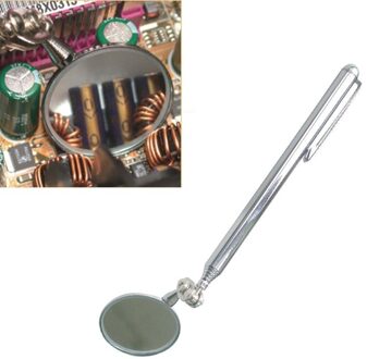 Car Inspection Mirror Extendable Round Mirror Car Telescopic Manual Tool Auto Parts Extendable