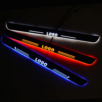 Car LED Door Sill For Kia Sorento Mq4 JC XM UM Streamed Light Door Scuff Plate Car Accessories