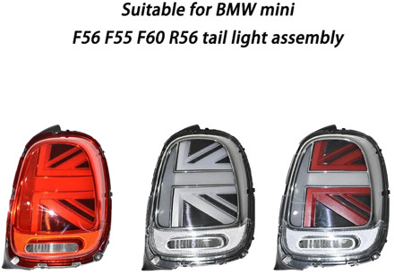 Car LED Taillight Assembly for BMW MINI R55 R56 R57 R61 F55 F56 F57 F60 Car Accessories Union Jack Style Rear Tail Lamp