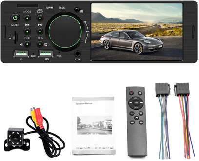 Car MP5 Player Cable Monitor Bluetooth Audio Screen Music Player Phone Charger AUX with Camera Ggps Recording Accessories