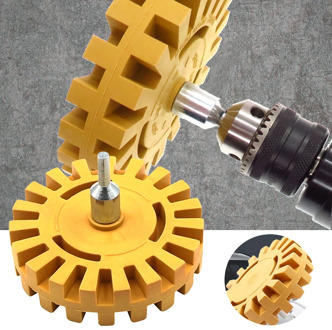 Car Pneumatic Rubber Eraser Wheel Pad Rubber Disk Decal Eraser Wheel Car Sticker Remover Paint Cleaner Car Polish Auxiliary Tool