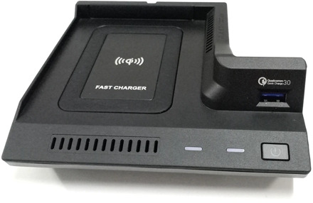 Car QI Wireless Charging Phone Charger Charging Case Accessories for Mercedes Benz AMG C63 GLC C Class 2015-2020