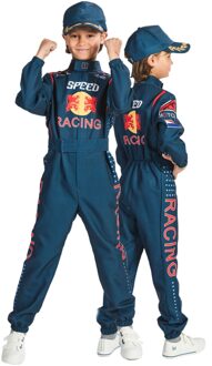 Car Racing Jumpsuit Kind F1 Premium Blauw