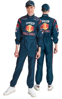 Car Racing Jumpsuit Man F1 Premium Blauw