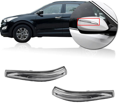 Car Rearview Mirror Light Turn Signal Light for Hyundai Santa Fe Sport 2014 2015 2016 87613 2W000 87623 2W000