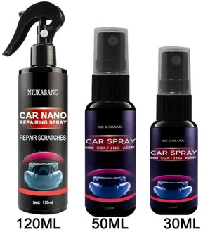 Car Scratch Repair Nano Spray 30/50/120ml Anti Scratch Spray Crystal Coating Auto Lacquer Paint Care Polished Glass Coating