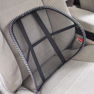 Car Seat Office Chair Massage Terug Lendensteun Mesh Ventileren Kussen Black Mesh Terug Lendensteun Kussen Voor Auto Driver nee massage beads
