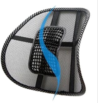 Car Seat Office Chair Massage Terug Lendensteun Mesh Ventileren Kussen Black Mesh Terug Lendensteun Kussen Voor Auto Driver