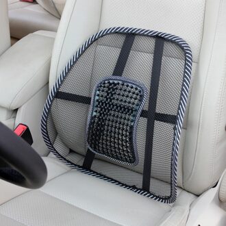 Car Seat Office Chair Massage Terug Lendensteun Mesh Ventileren Kussen Zwart, mesh Back Lendenkussen Voor Auto Driver