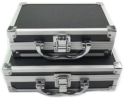 Car Tool Box Maintenance Equipment Safety Storage Suitcase Hardware Auto Repair Portable Organizer Aluminum Alloy + ABS Toolbox