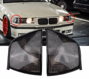 Car Turn Signal Light Cover Corner Warning Light Shell for BMW 3 Series E36 318i 320i 323i 4DR Sedan Wagon 1992-1998 Auto Parts