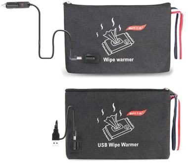 Car USB Baby Wipes Heater Heating Wet Towel Dispenser Warm Wet Tissue Paper Case