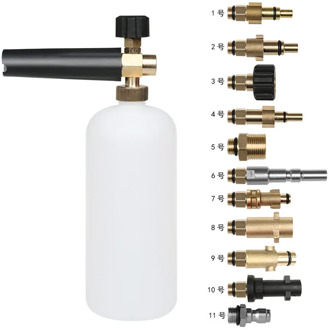 Car Wash Snow Foam Lance With Different Kinds Male Thread Adaptors Soap Foamer Gun Washer With Adjustable Nozzle Sprayer