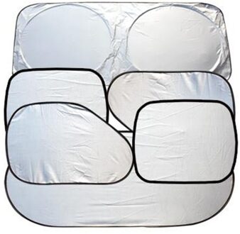 Car Window Zonnescherm Voorruit Visor Cover Block Voor Window Zonnescherm Uv Protect Car Window Film 6 Stks/set