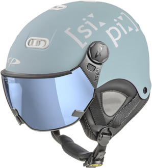 Carachillo XS skihelm blauw mat - helm met spiegel vizier (☁/❄/☀)